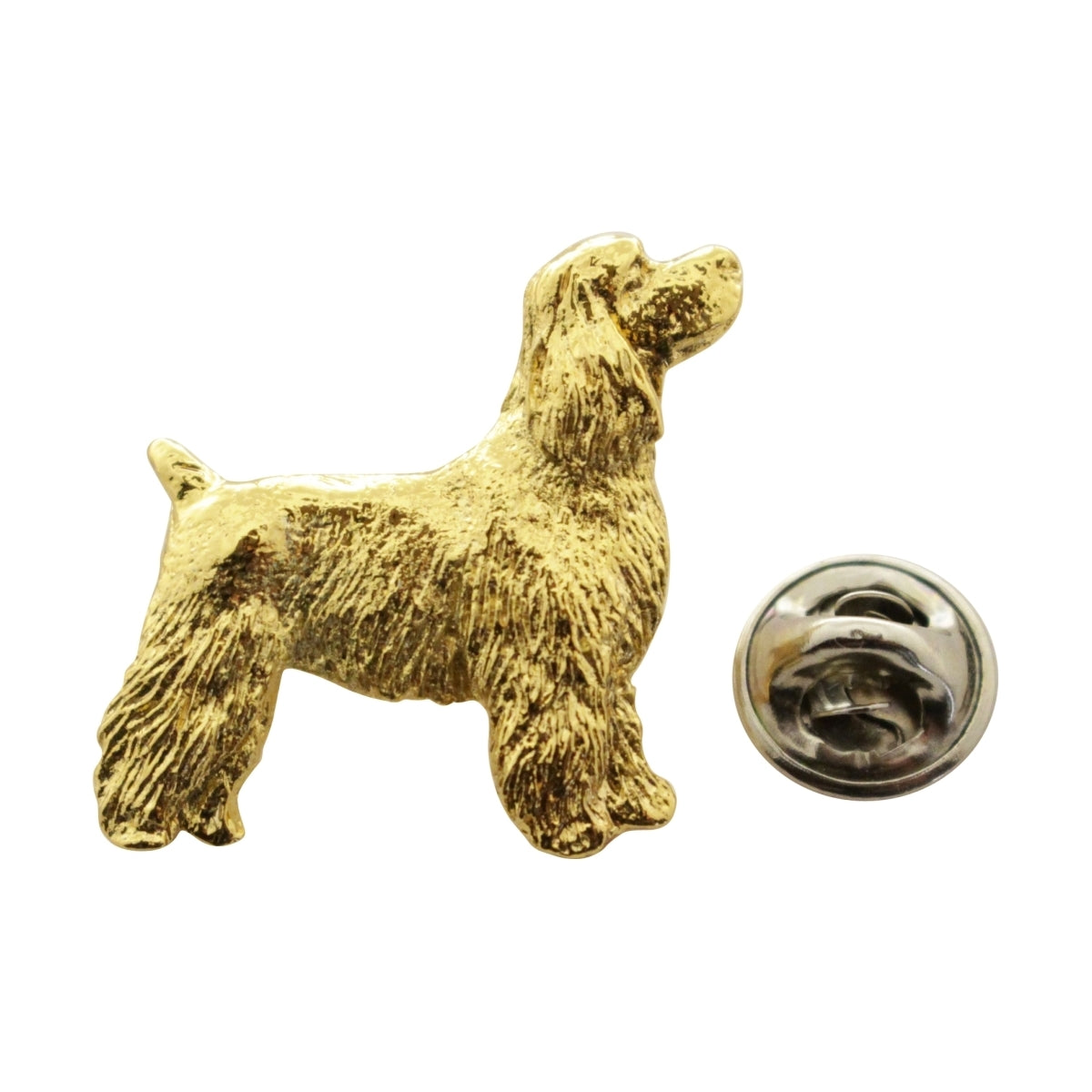 Cocker Spaniel Pup Pin ~ 24K Gold ~ Lapel Pin ~ Sarah's Treats & Treasures